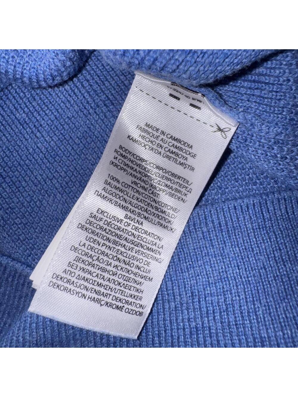Polo Ralph Lauren Pima cotton double blue quarter zip sweatshirt - Size 2xl XXL - Picture 4 of 5